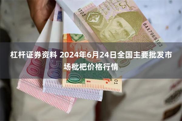 杠杆证券资料 2024年6月24日全国主要批发市场枇杷价格行情